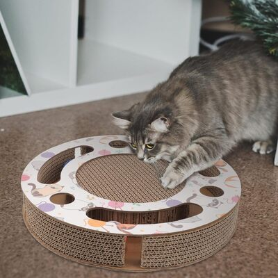 Grattoir Chat - PurrRoundScratcher™ - Chats & Balles
