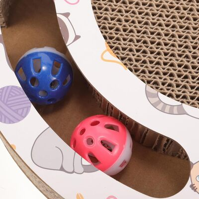 Grattoir Chat - PurrRoundScratcher™ - Chats & Balles