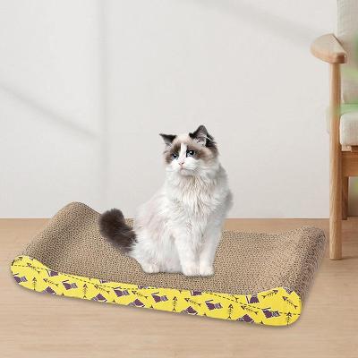 Grattoir Chat - PurrfectScratcher™ - Vague Jaune