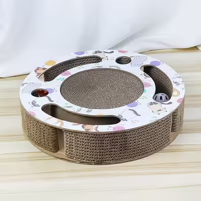 Grattoir Chat - PurrRoundScratcher™ - Chats & Balles