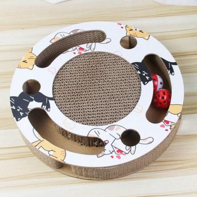 Grattoir Chat - PurrRoundScratcher™ - Chats Colorés