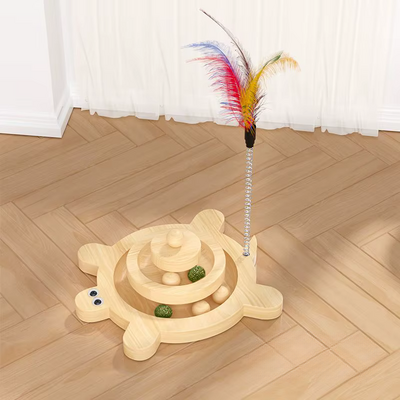 Jouet en Bois - SpinningCatToy™ - Grenouille