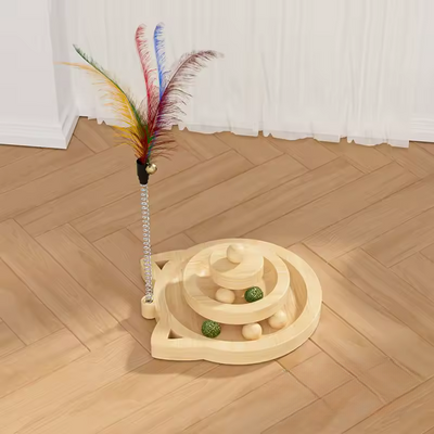 Jouet en Bois - SpinningCatToy™ - Chat