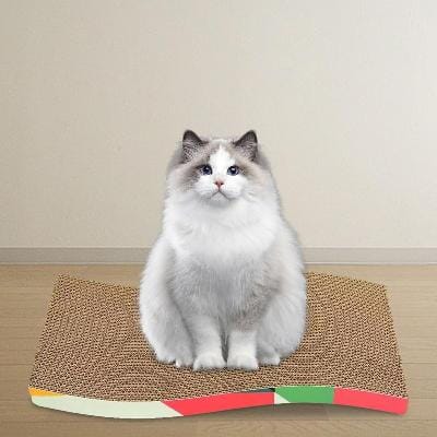 Grattoir Chat - PurrfectScratcher™ - Ondulé Rose