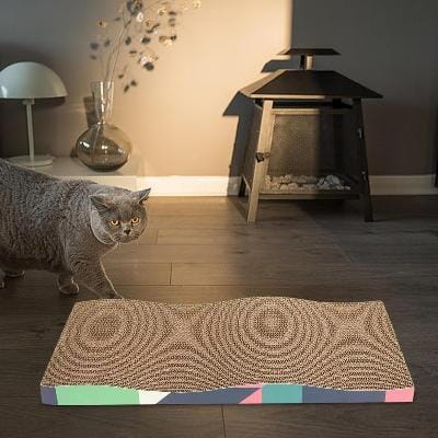 Grattoir Chat - PurrfectScratcher™ - Dune Bleue
